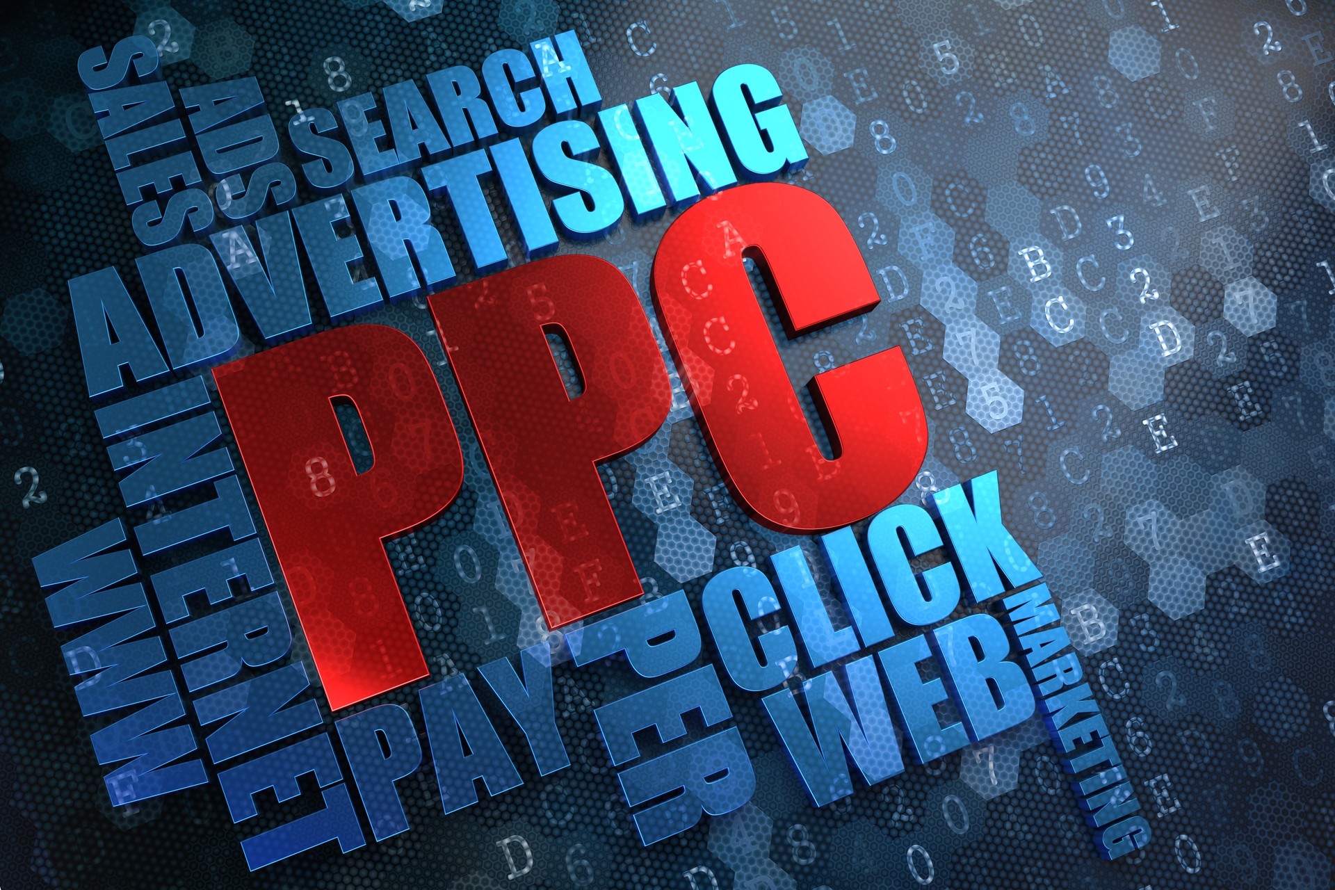 PPC. Wordcloud Concept.